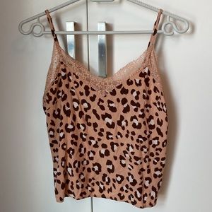 Pink Leopard Print Camisole
